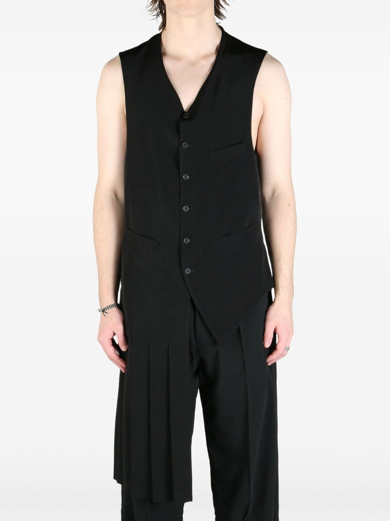 Yohji Yamamoto pleated waistcoat outlook
