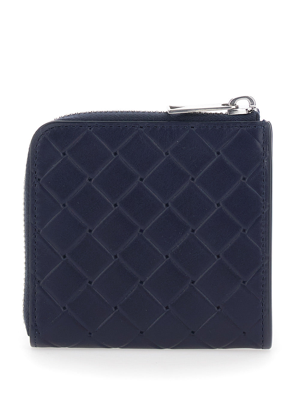 Bottega Veneta Men Blue Wallet With All-Over Intreccio Motif In Leather Man - 4