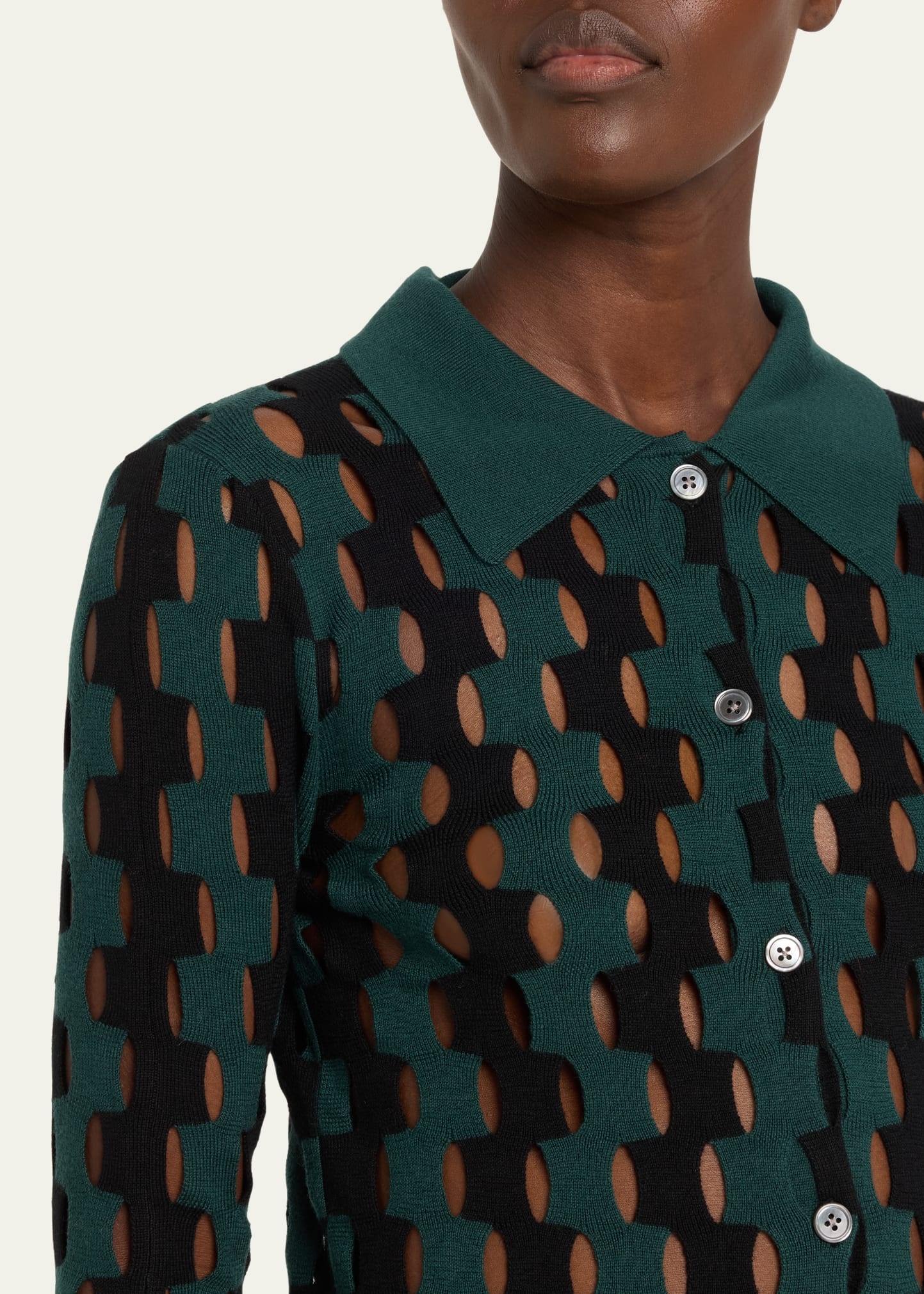 Annika Abstract Wool Jacket - 5