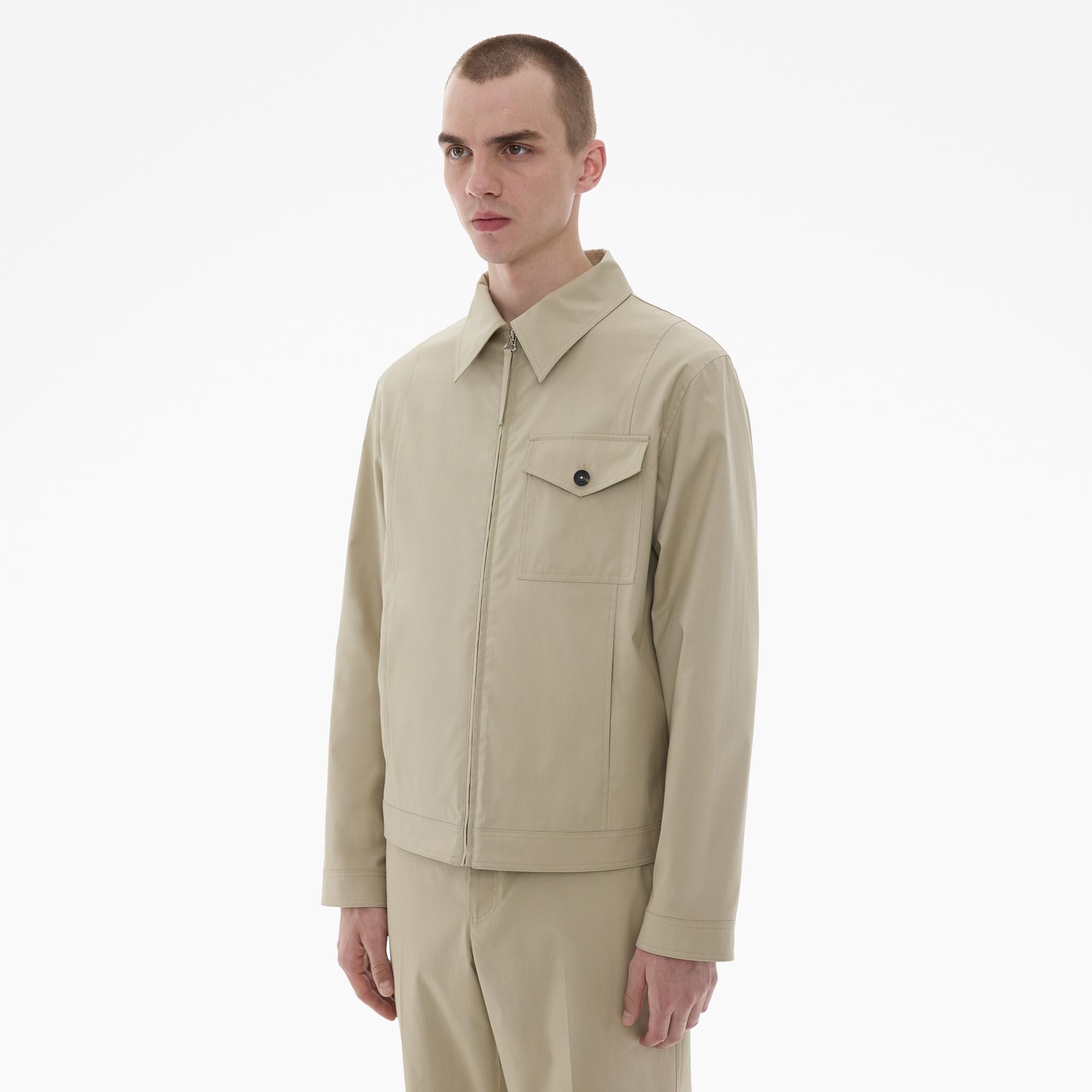 TAILORED COTTON ZIP-UP JACKET - 5