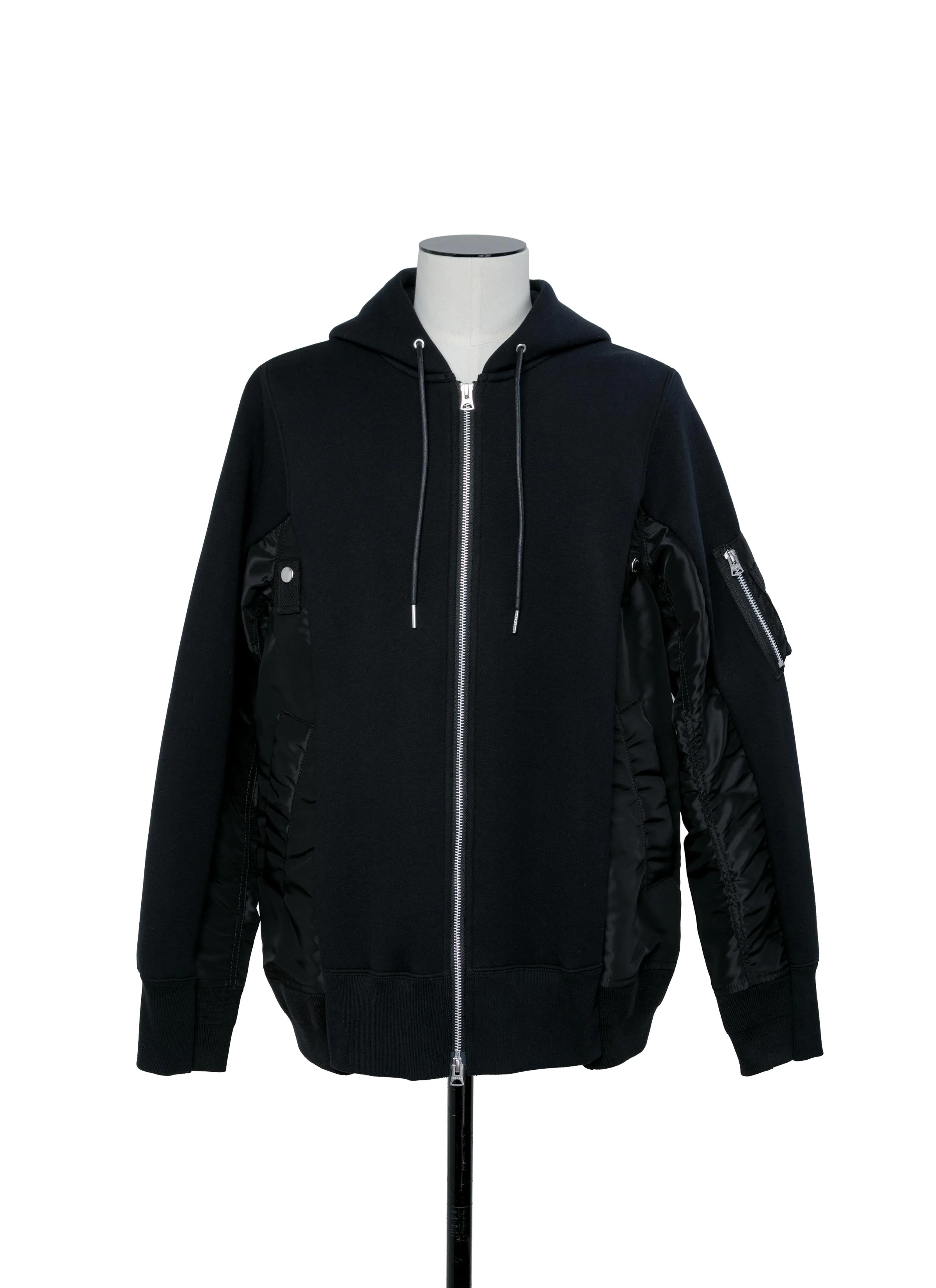 Sponge Sweat x Nylon Twill Hoodie - 1