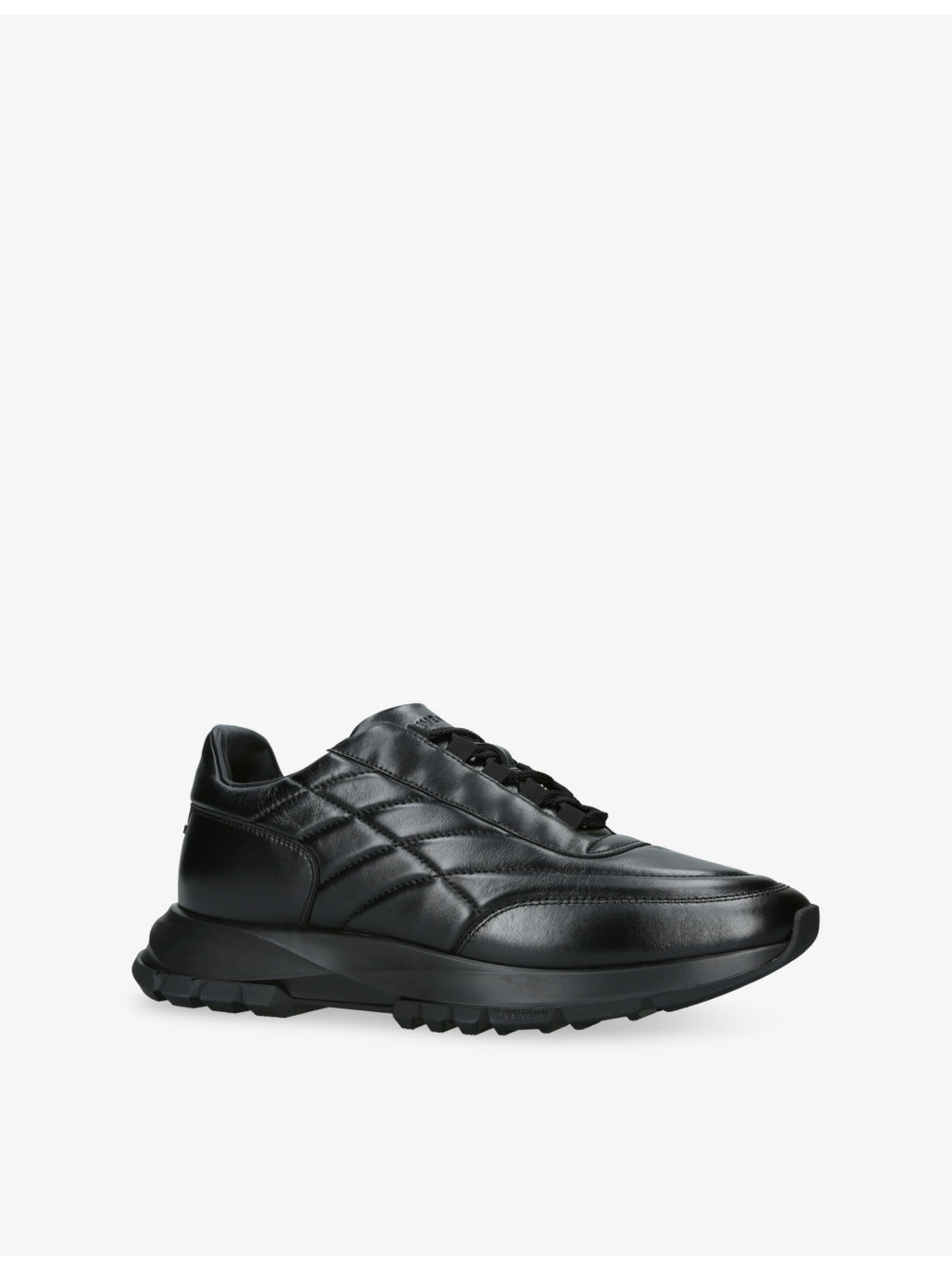 Padded Leather Trainers - 3
