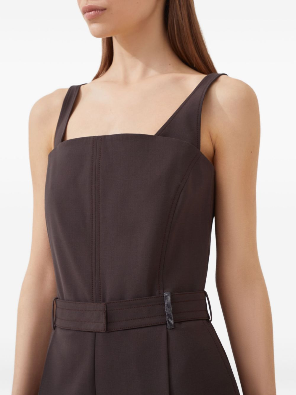 Tropical belted cargo jumpsuit - 5