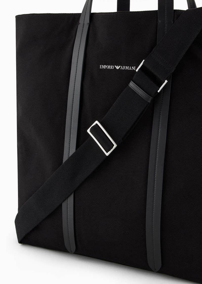 Canvas shopper bag with shoulder strap 5