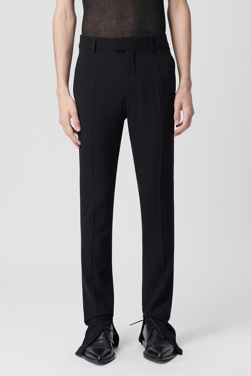 Delis Skinny Fit Trousers With Slit - 1
