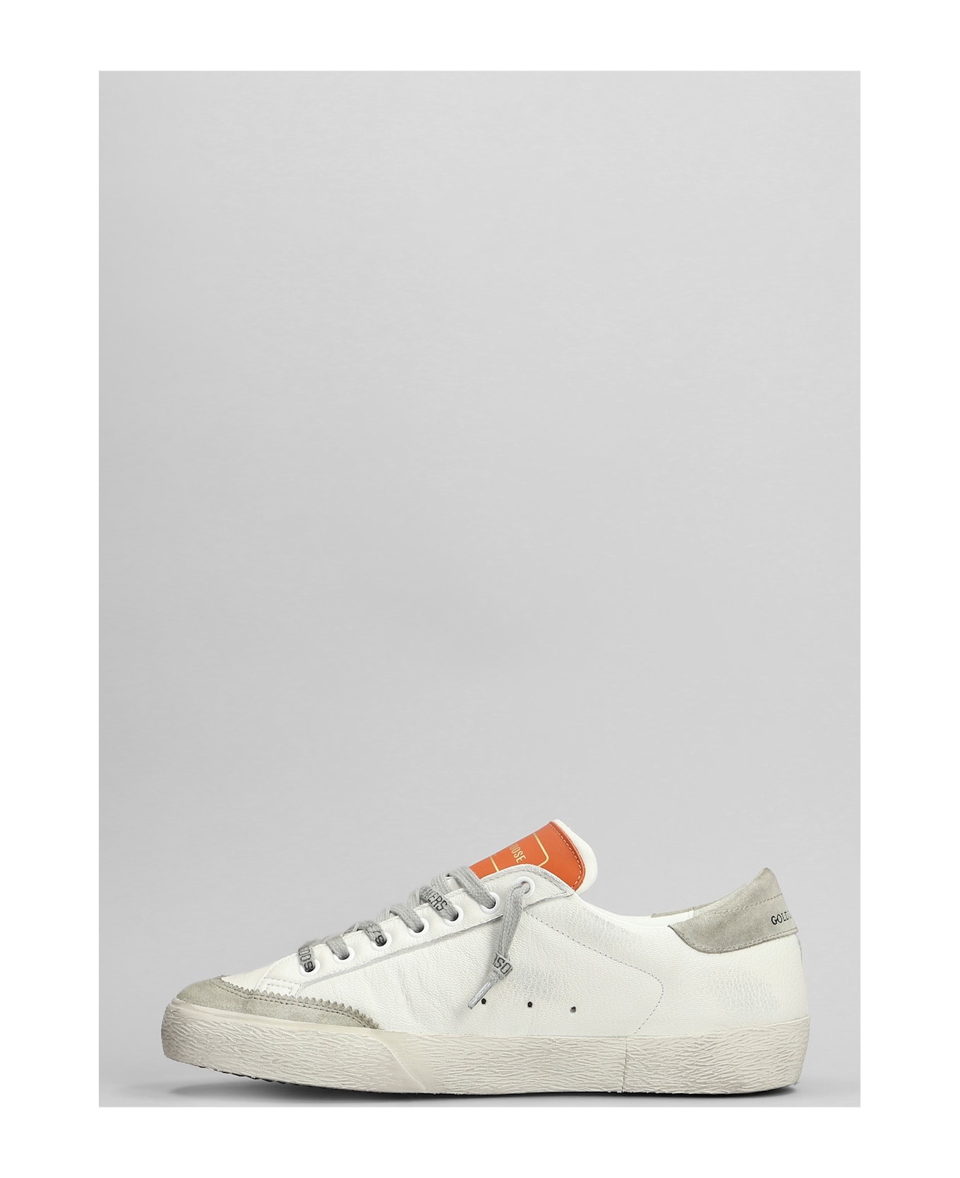 'st' White Leather Sneakers - 3