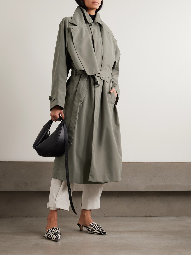 Tibi Frank Belted Layered Shell Trench Coat outlook