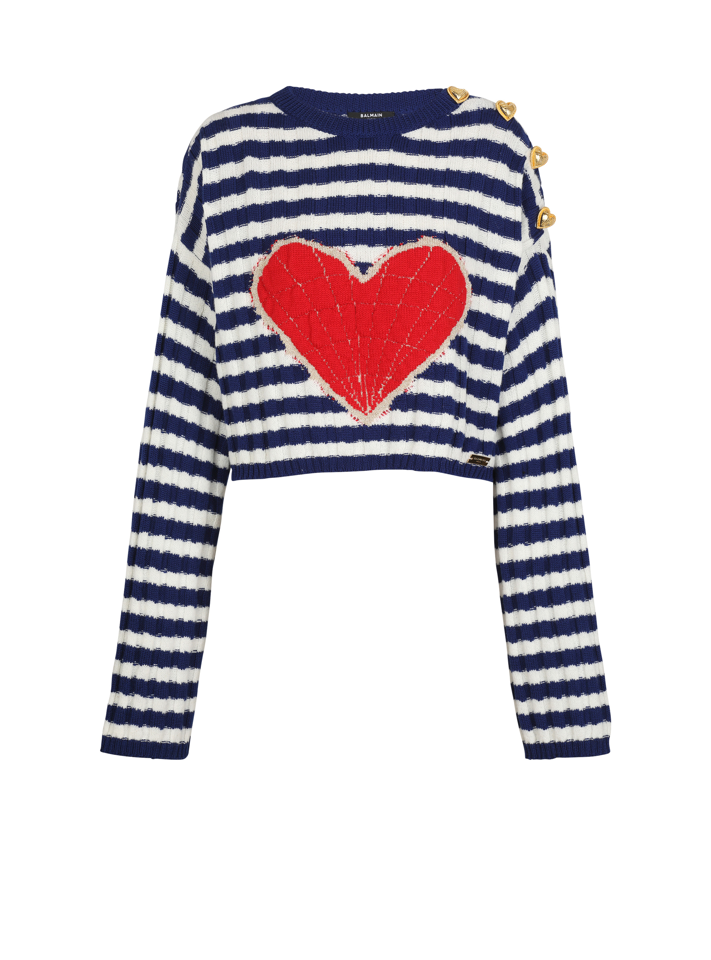 Valentine's Day printed knit jumper - 1