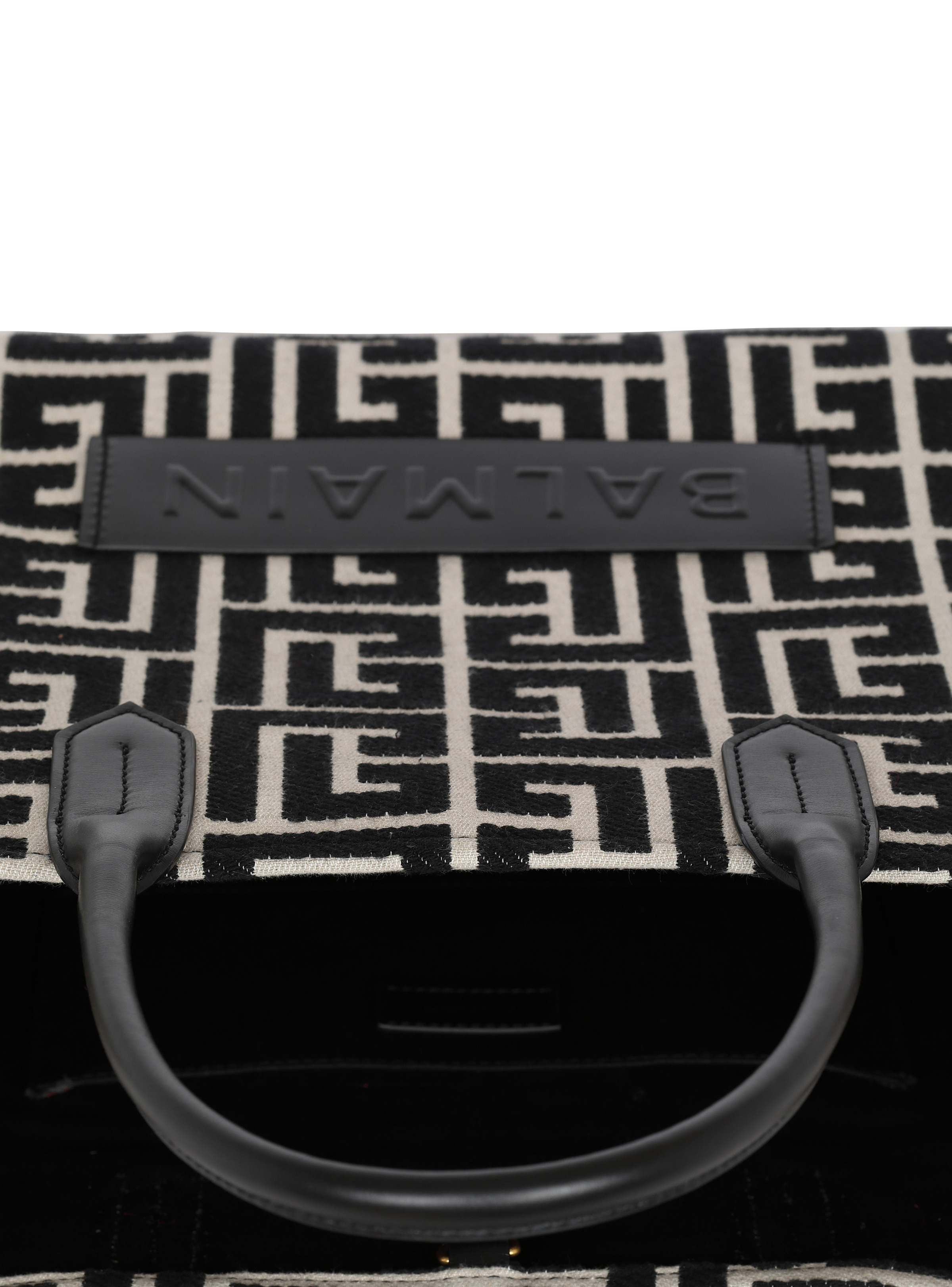 B-Army 42 monogram jacquard and leather Tote bag - 5
