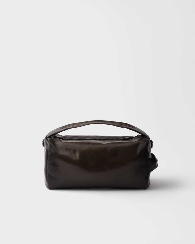 Antiqued leather shoulder bag 4