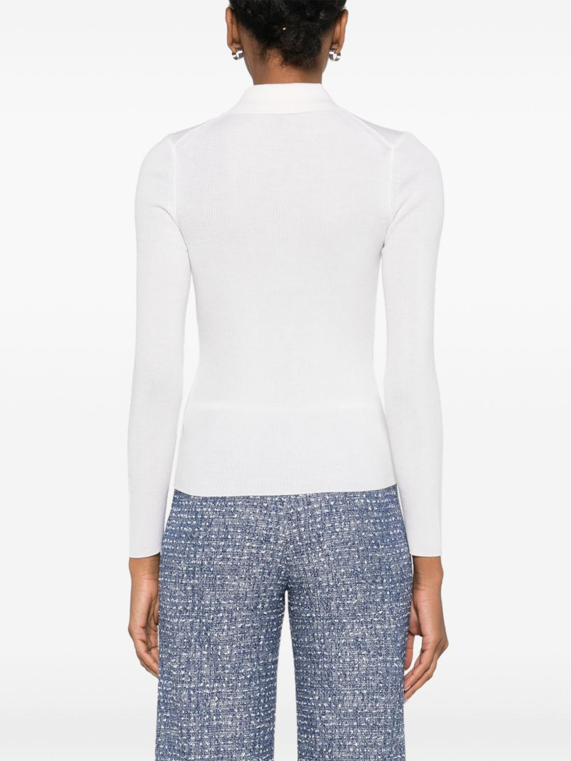 buttoned collared sweatshirt 4