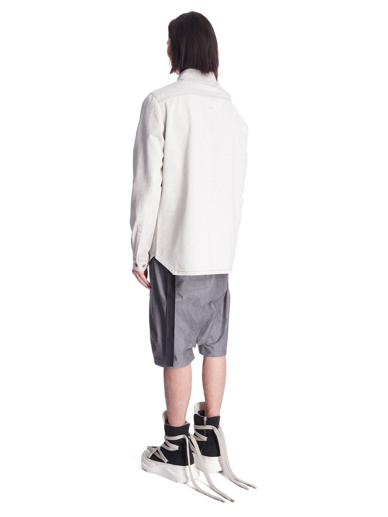 RICK OWENS DRKSHDW Denim Overshirt Milk 7