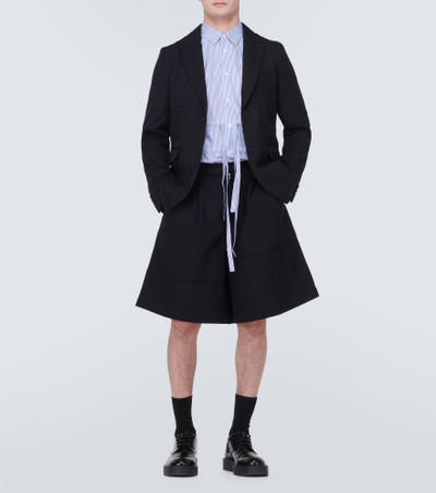 Comme des Garçons SHIRT Wool gabardine shorts outlook