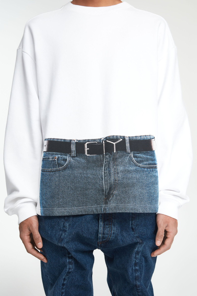 Trompe L'oeil Y Belt Sweatshirt 3