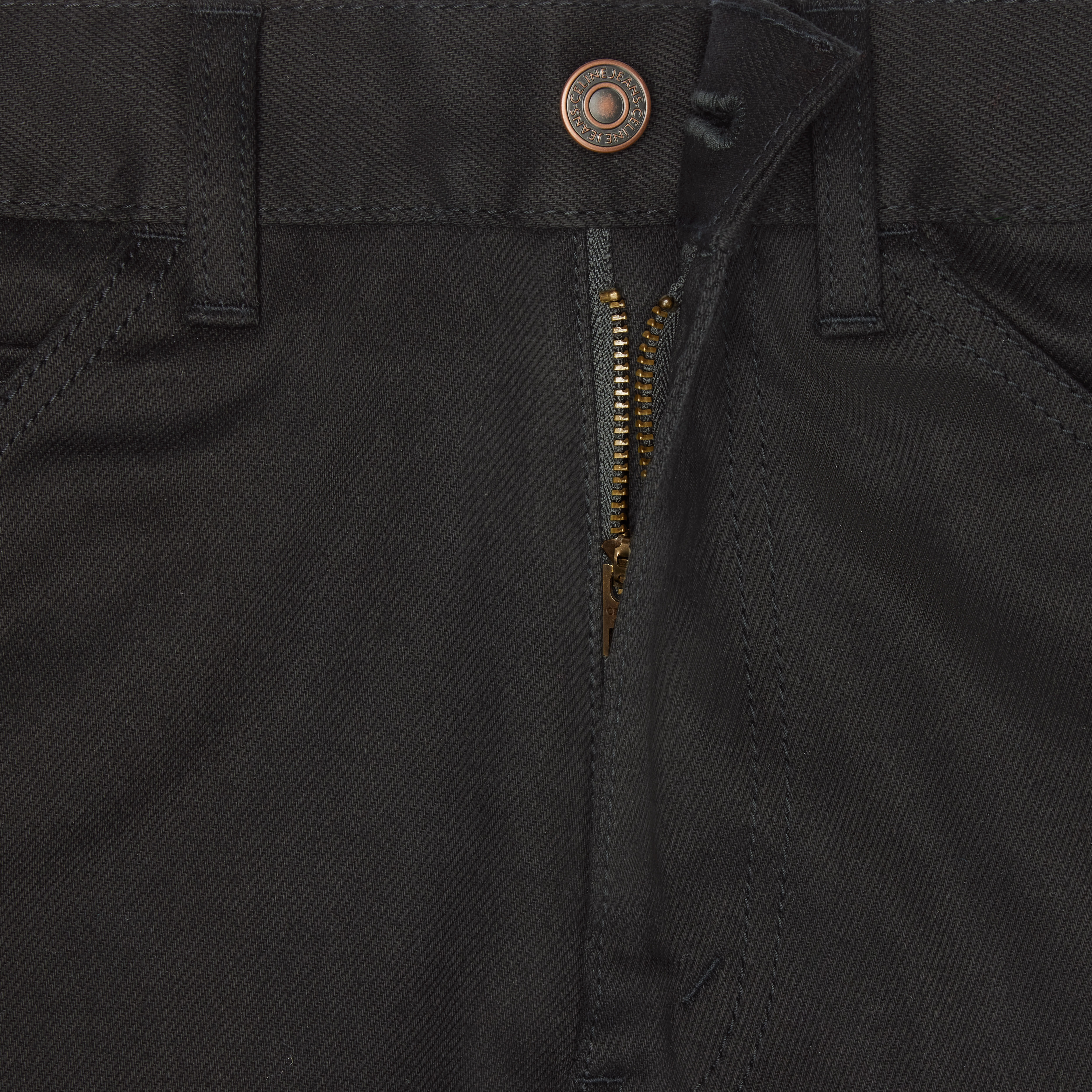 DYLAN FLARED JEANS IN PURE BLACK WASH DENIM - 4