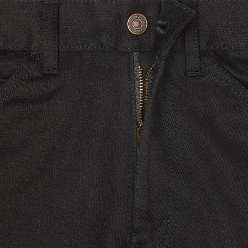 DYLAN FLARED JEANS IN PURE BLACK WASH DENIM 4