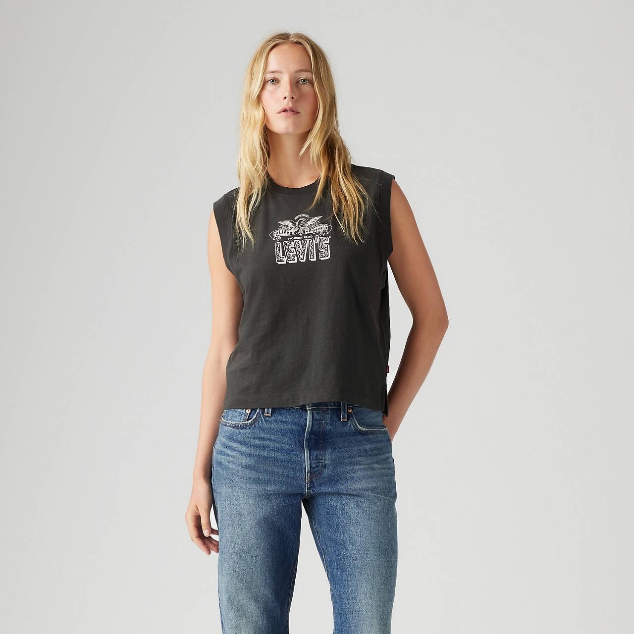 GRAPHIC BOXY TANK TOP - 2