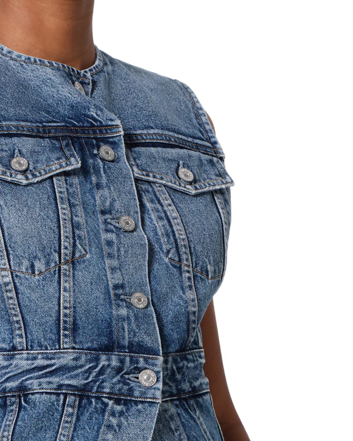 Idalene Denim Vest - 5