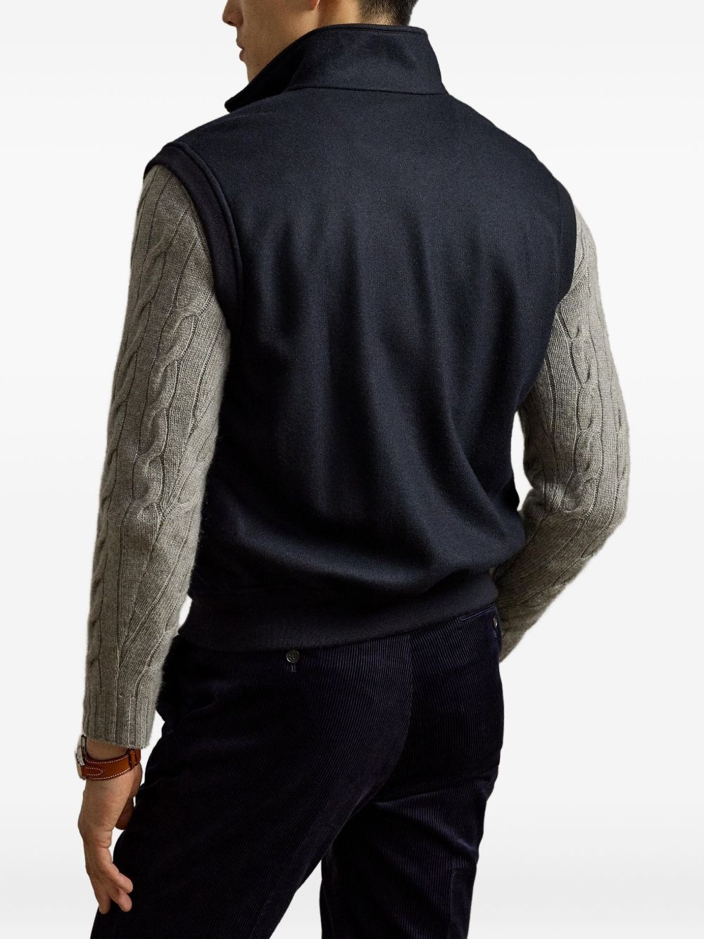 zip-up gilet - 4