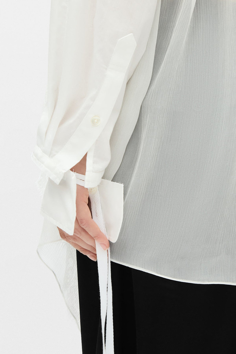 Sini Shirt with Silk Crepon Drap 5