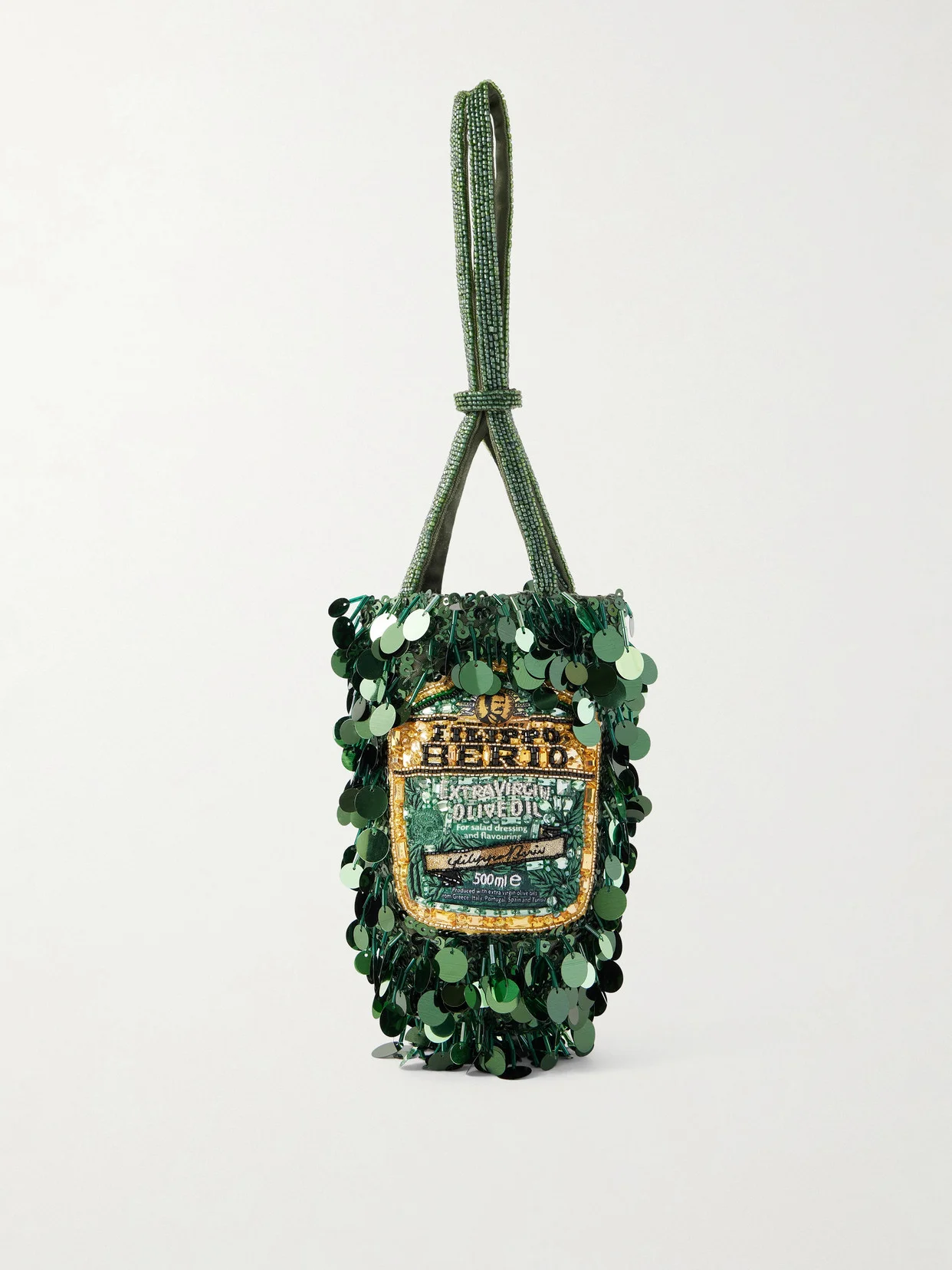 Filippo Berio Mini Embellished Satin Bucket Bag - 1