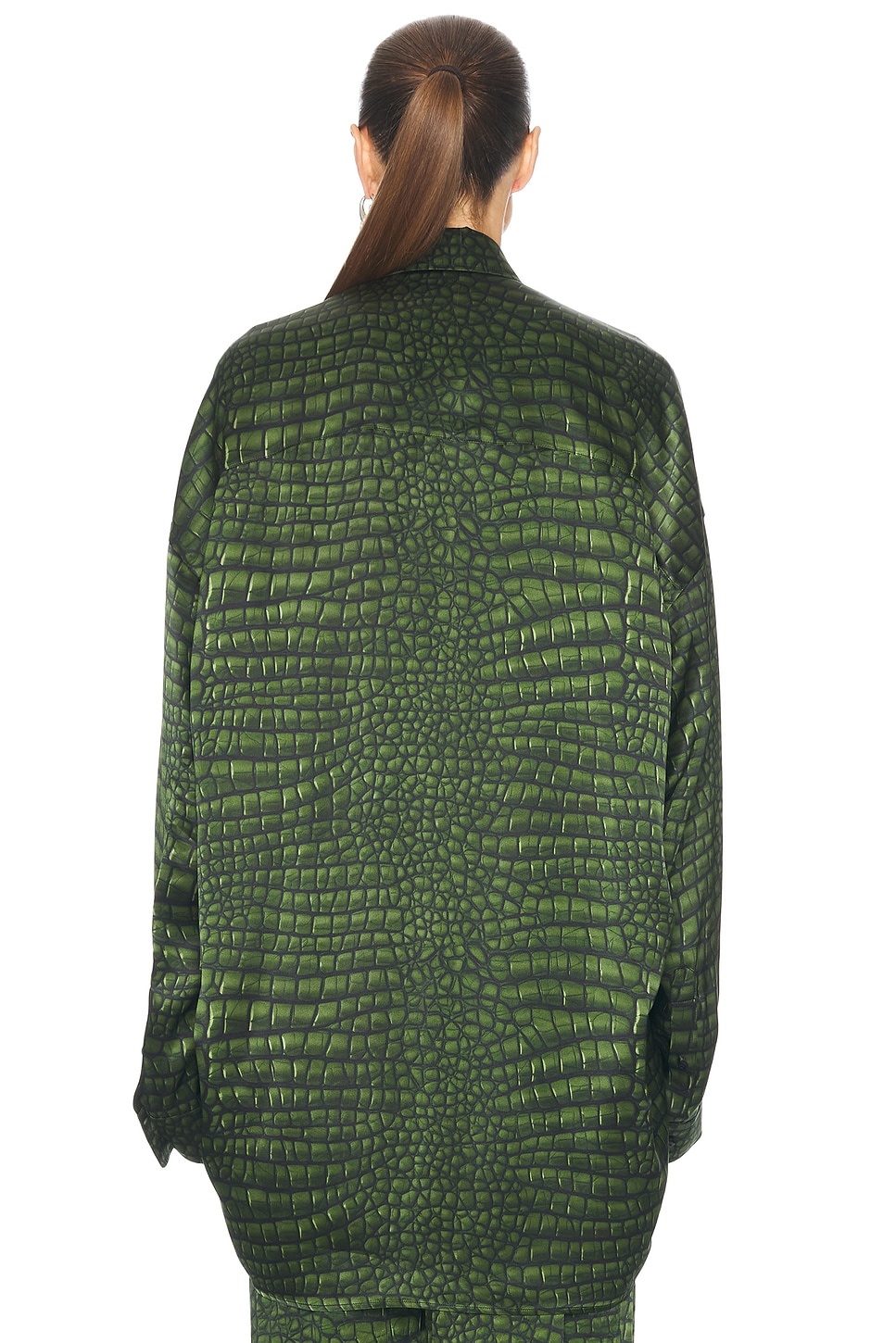 Long Sleeve Cocoon Shirt - 3