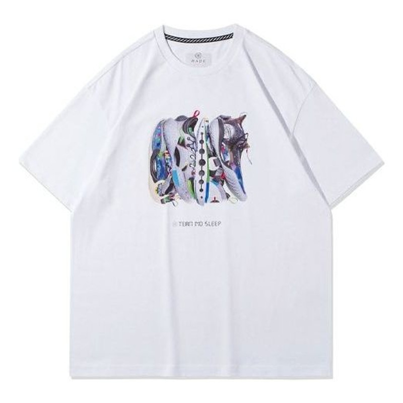 Li-Ning Way Of Wade Team No Sleep Graphic T-shirt 'White' AHSRA85-1 - 1