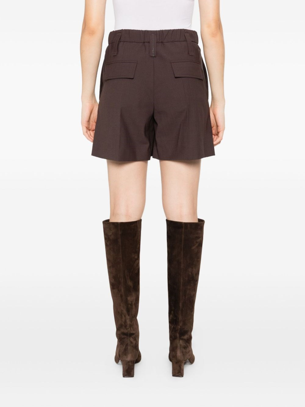 Wool blend shorts - 4