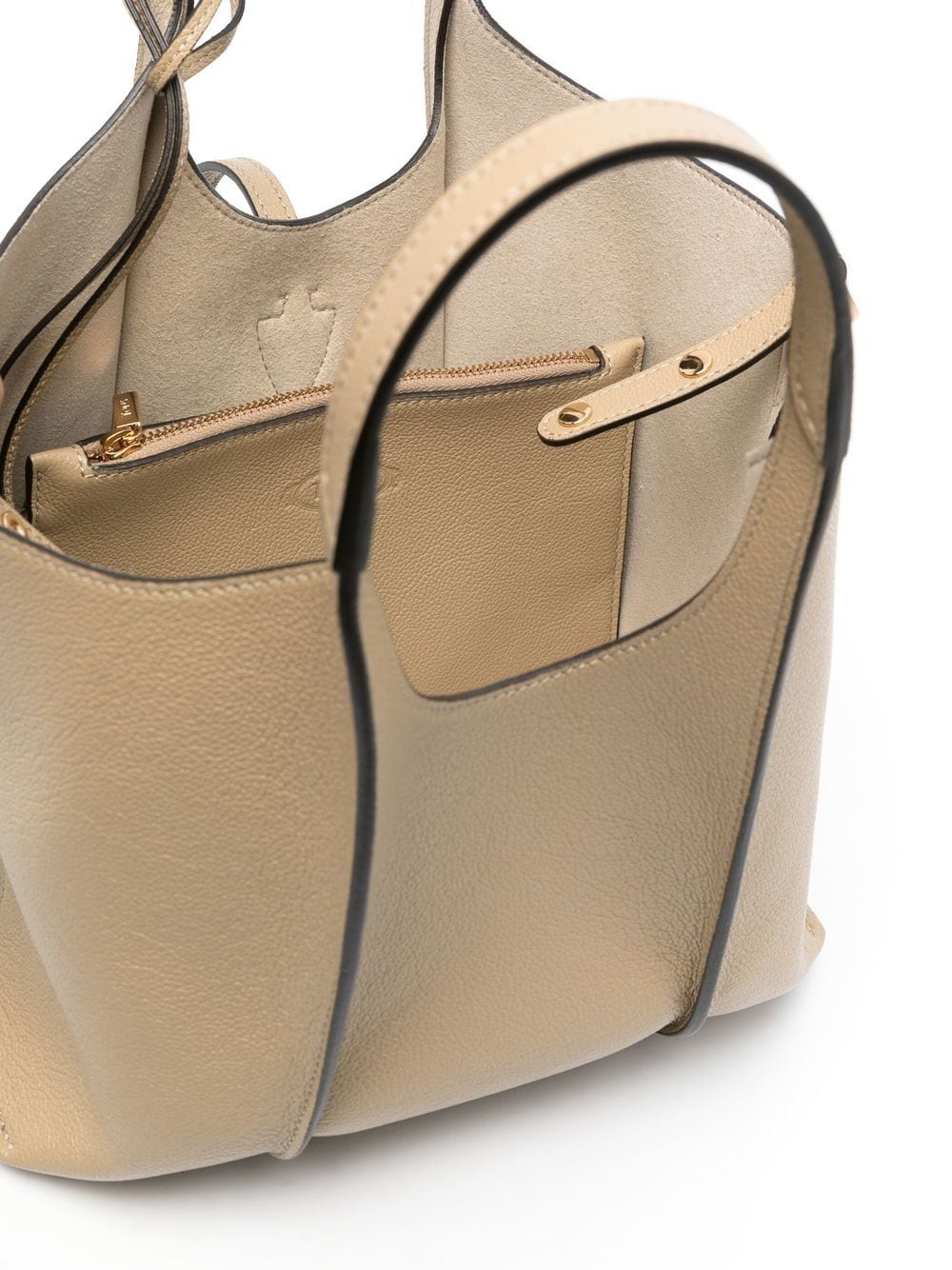 T Timeless leather tote bag - 5