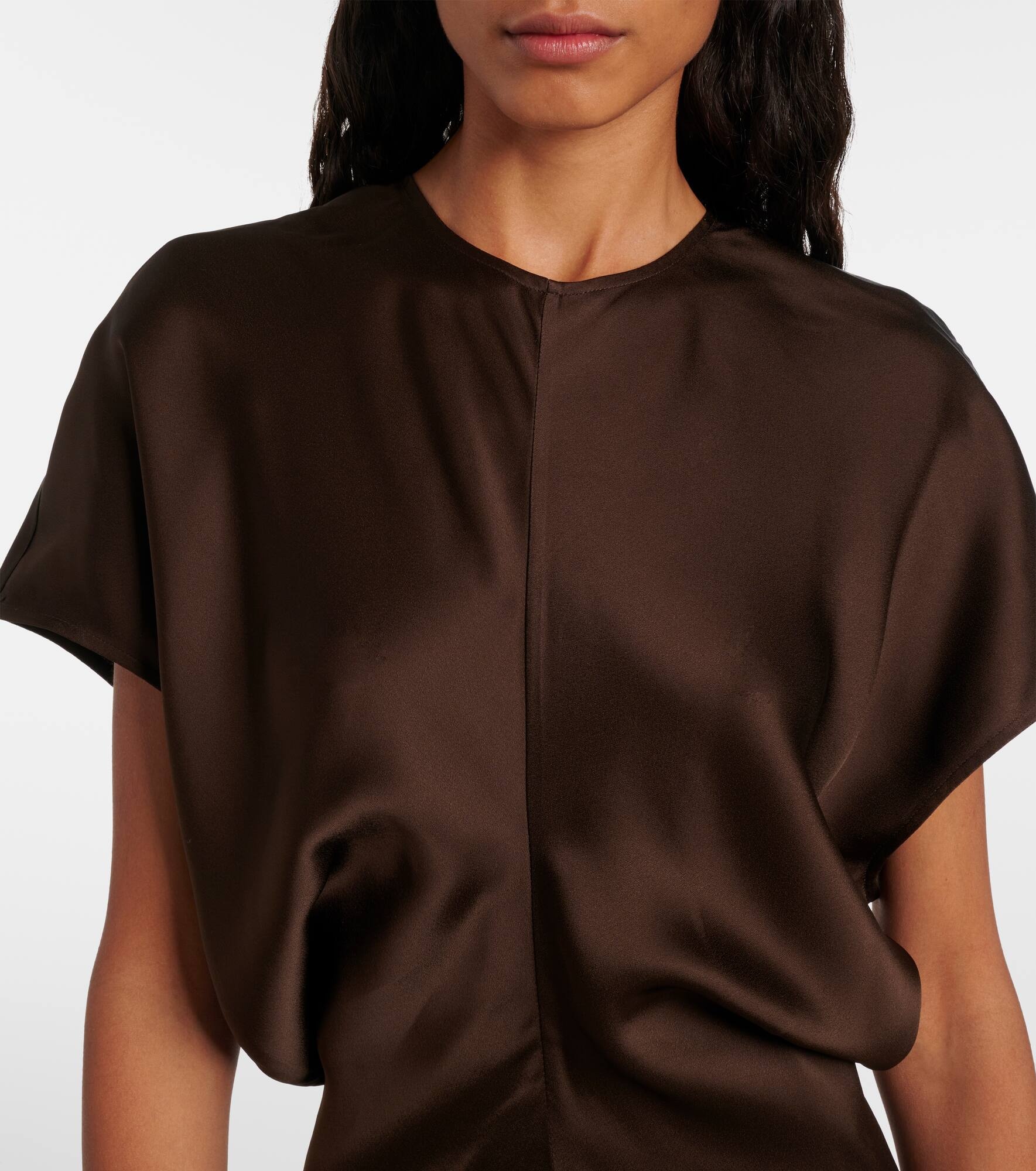 Slouch draped maxi dress - 4
