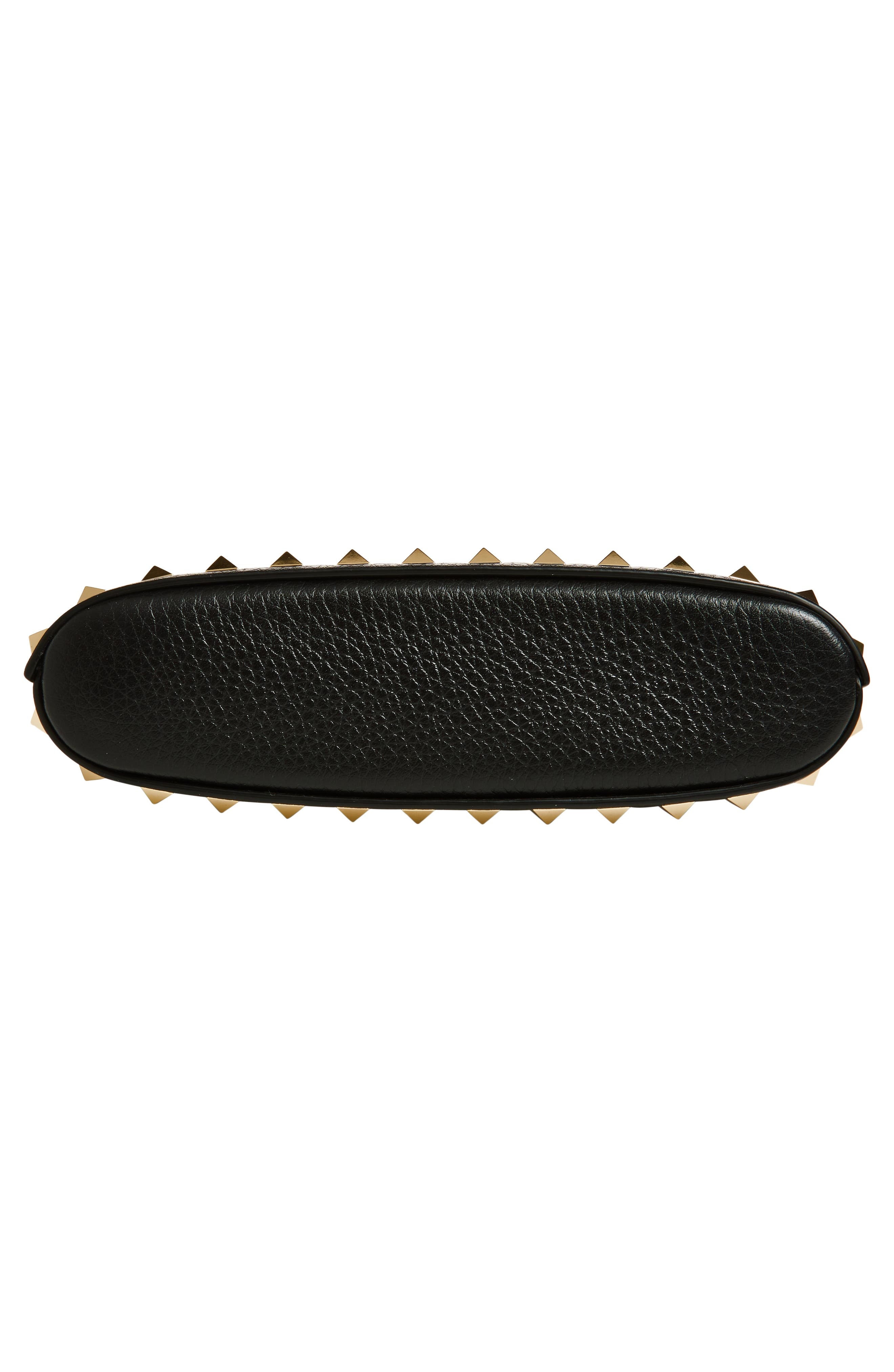 Valentino Garavani Mini Rockstud Leather Top Handle Bag in Nero at Nordstrom - 8