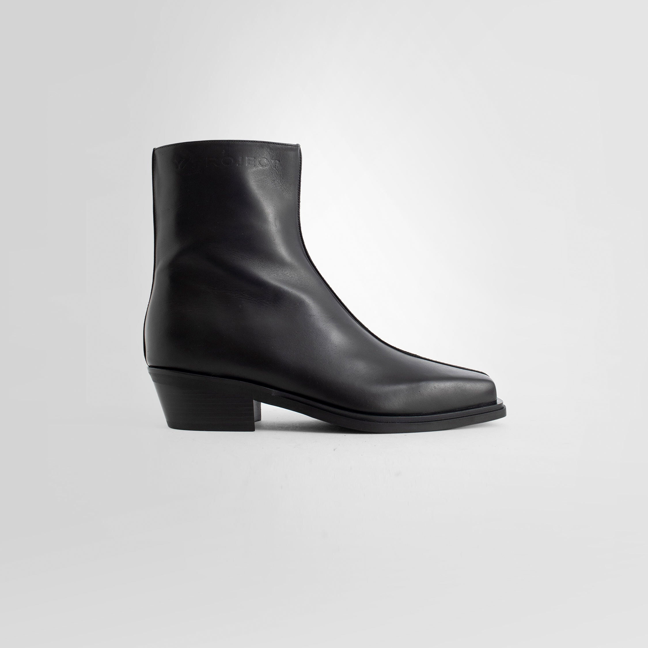 Y/PROJECT MAN BLACK BOOTS - 8