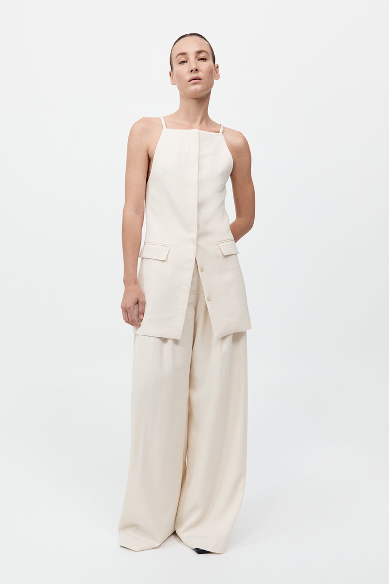 Hybrid Tailored Mini Dress - Off White - 7