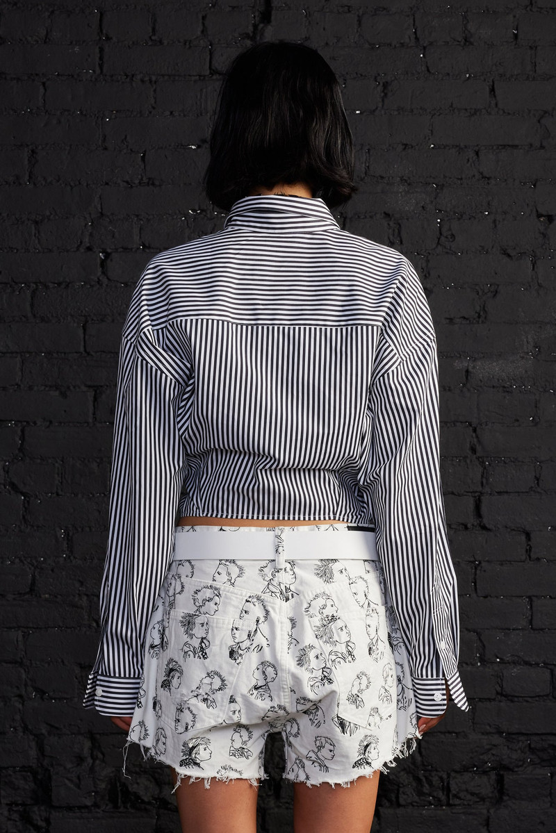 SPLIT HEM BOYFRIEND SHIRT 3