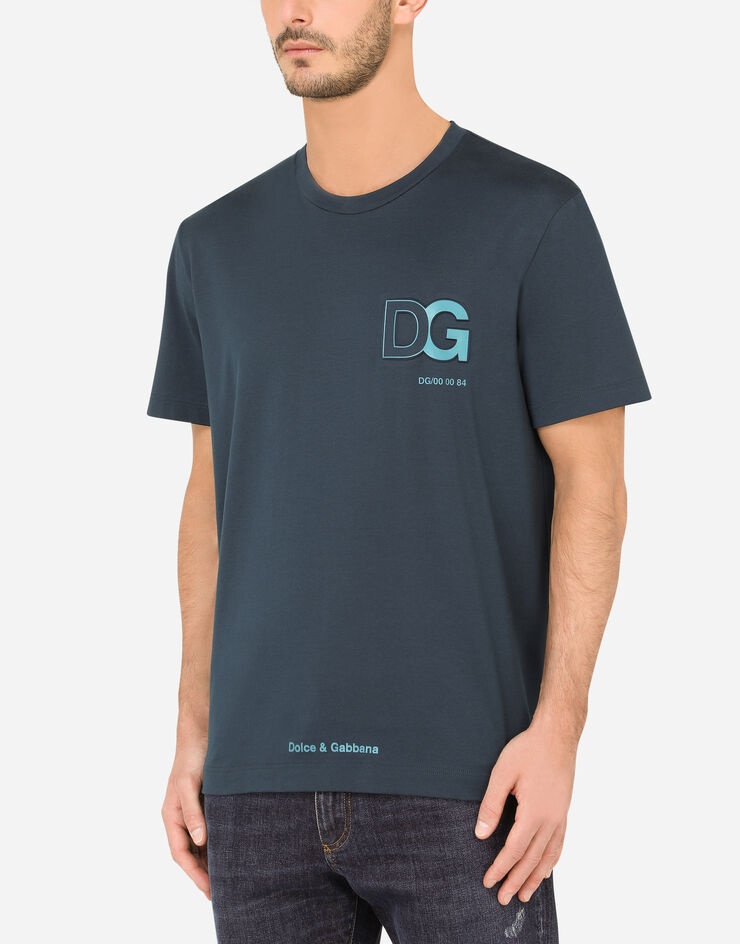 Cotton T-shirt with 3D DG logo - 4