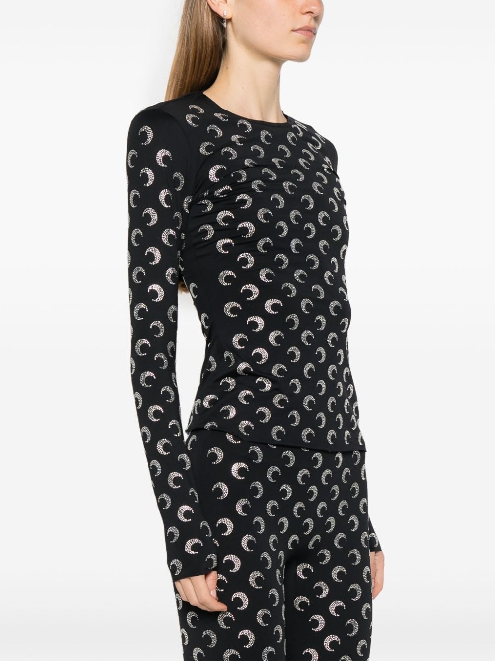 Crescent Moon-embellished top - 3