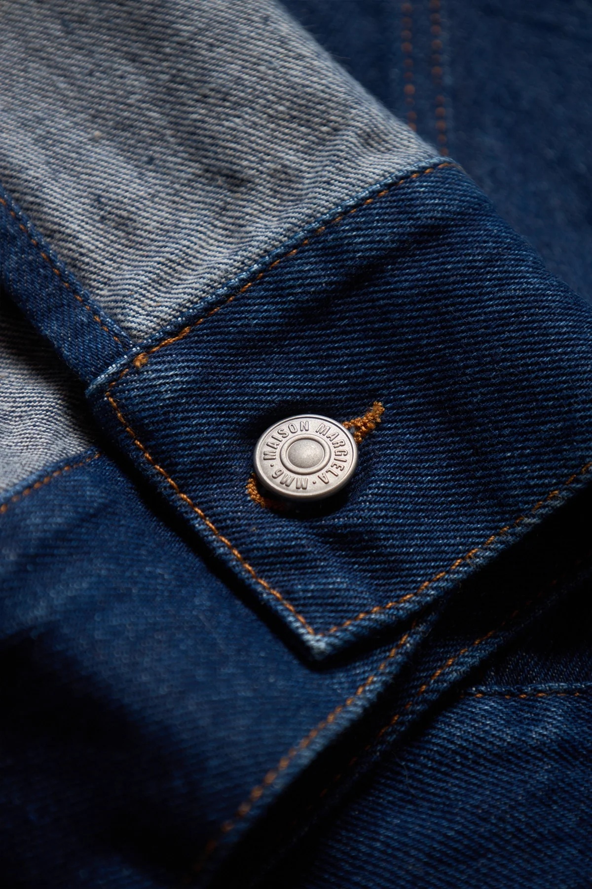MM6 Split Reversed Denim Jacket - 3
