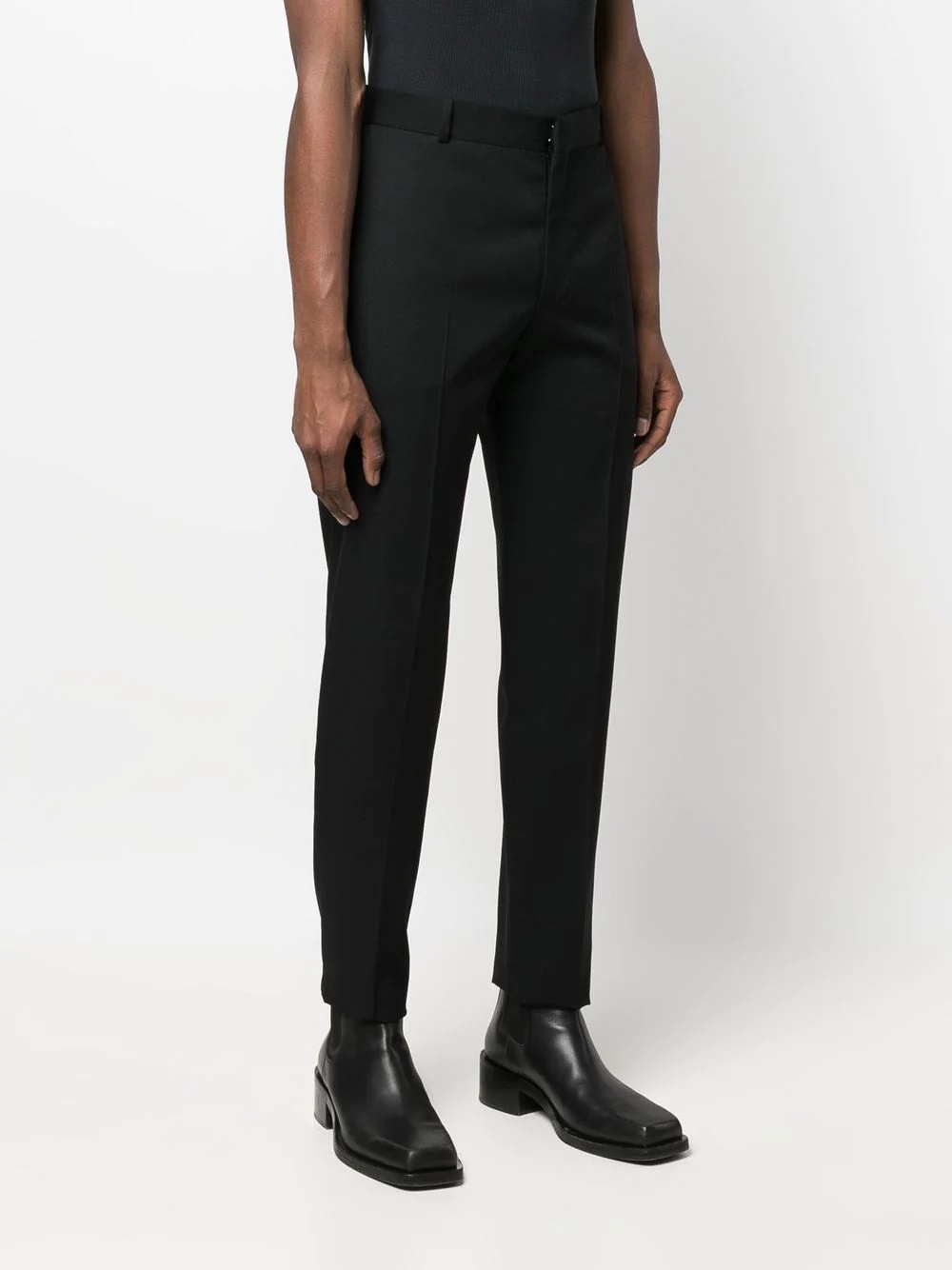 slim tailored-cut trousers - 3