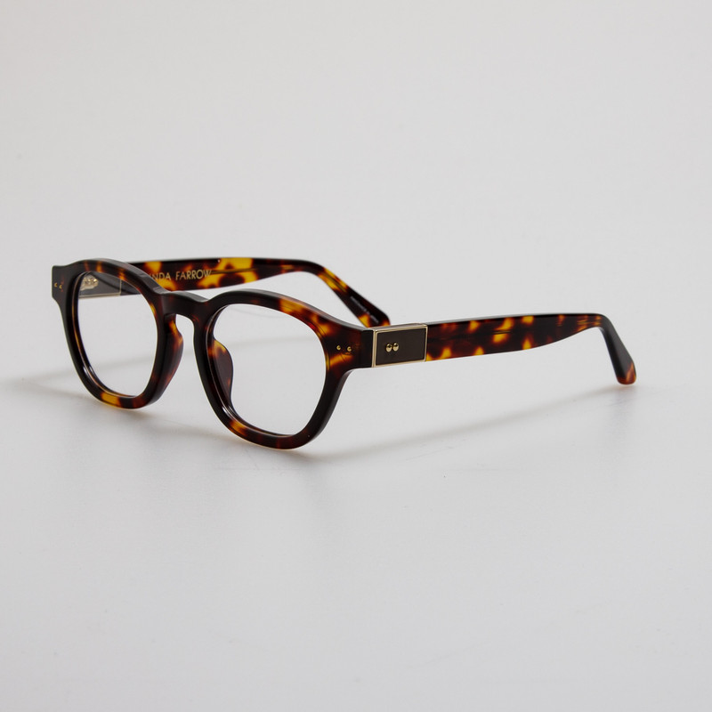 LINDA FARROW Talbot Optical in Dark Tortoiseshell outlook