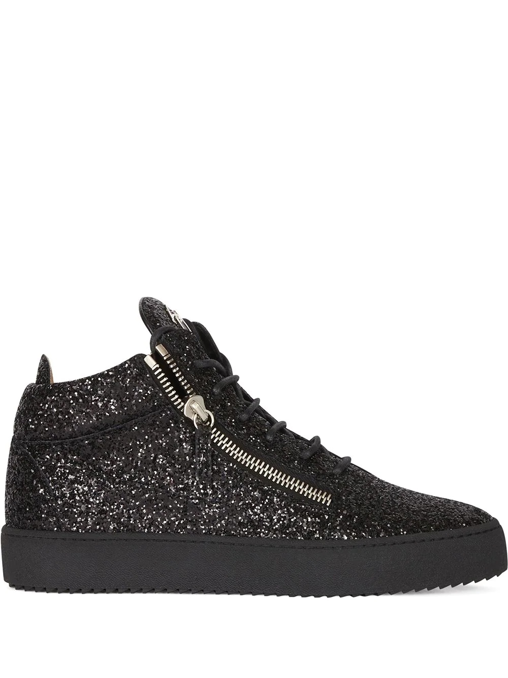 Kriss glitter mid-top sneakers - 1