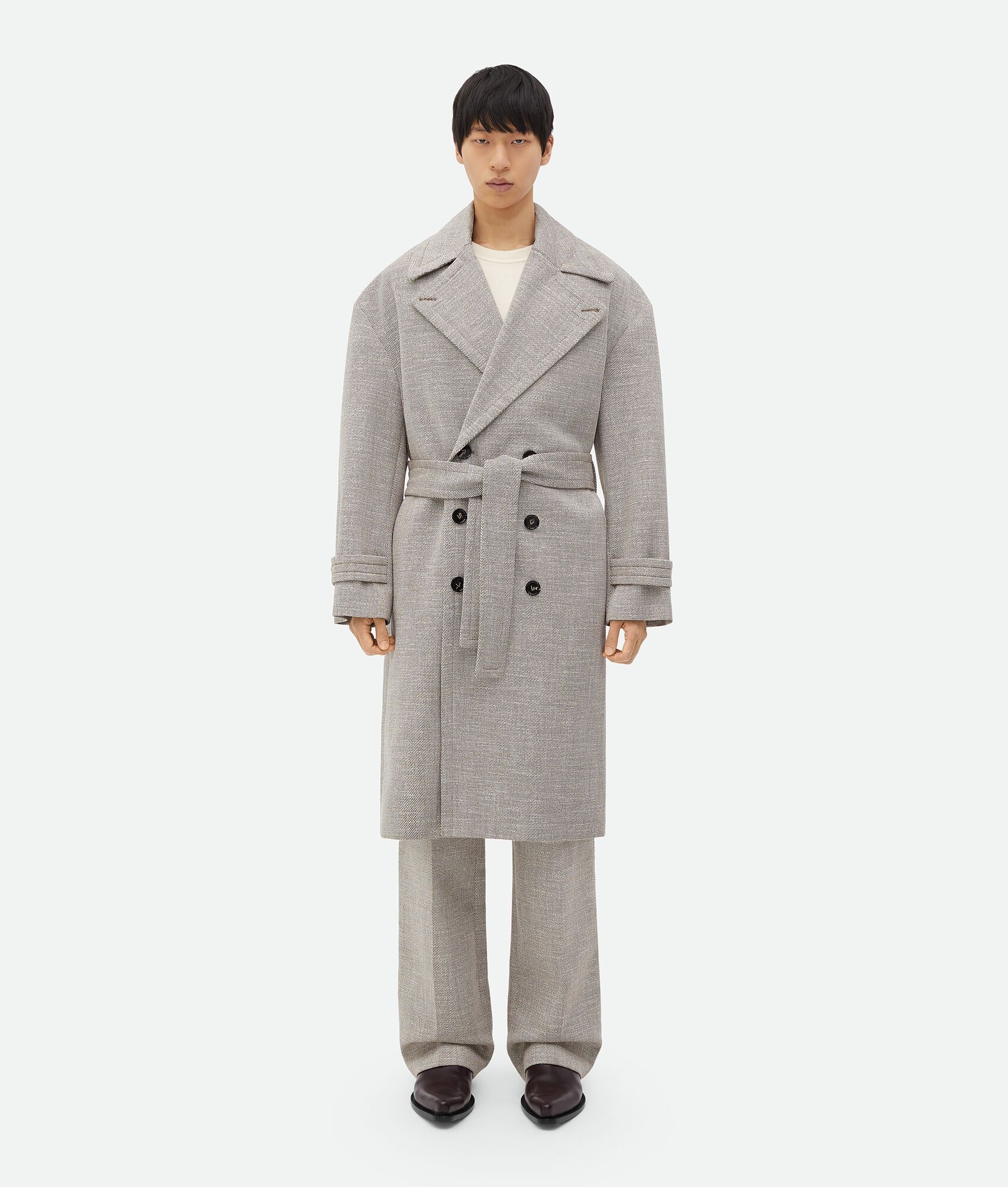 Wool And Cotton Coat - 4