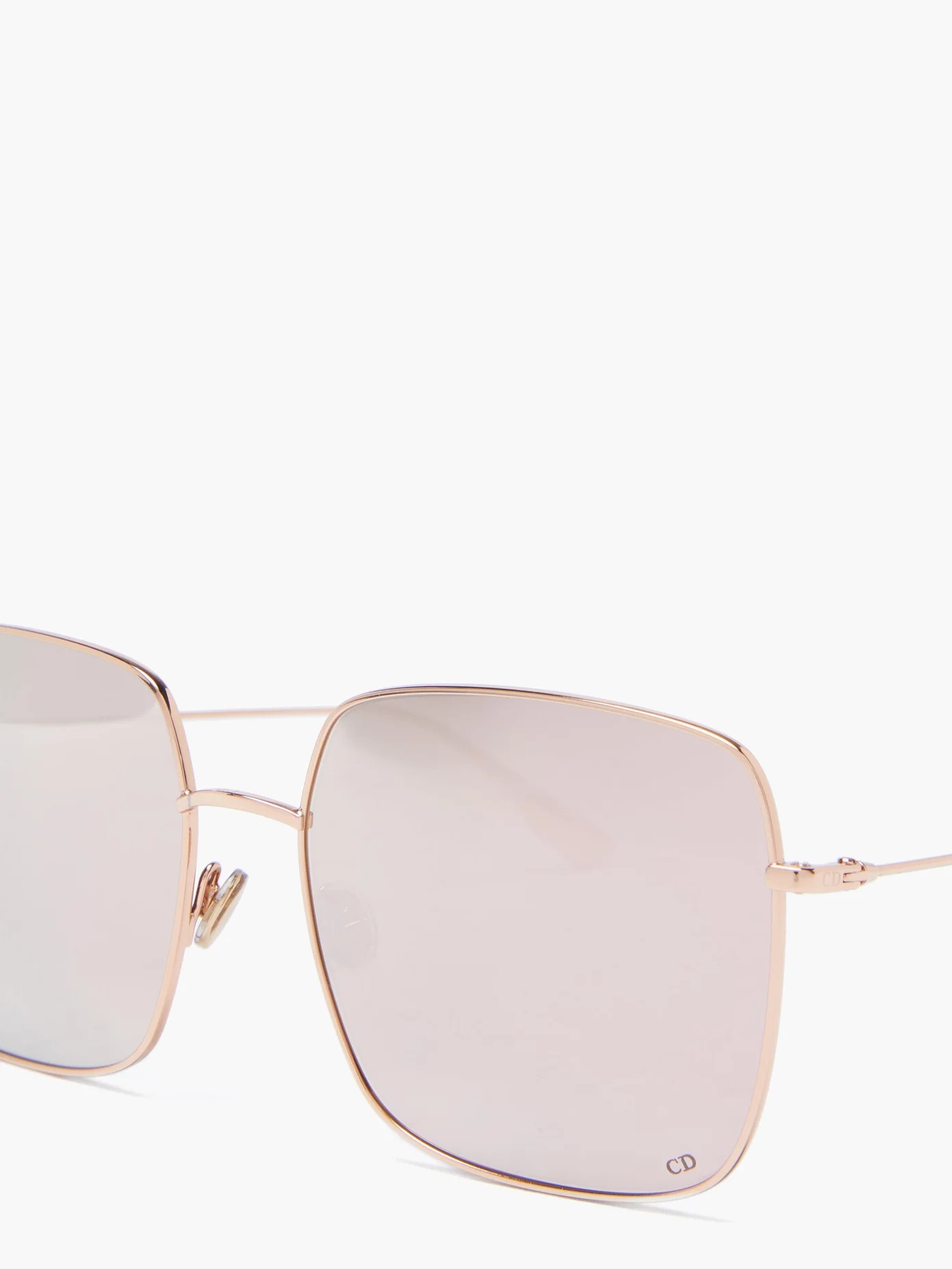 DiorStellaire square metal sunglasses - 2