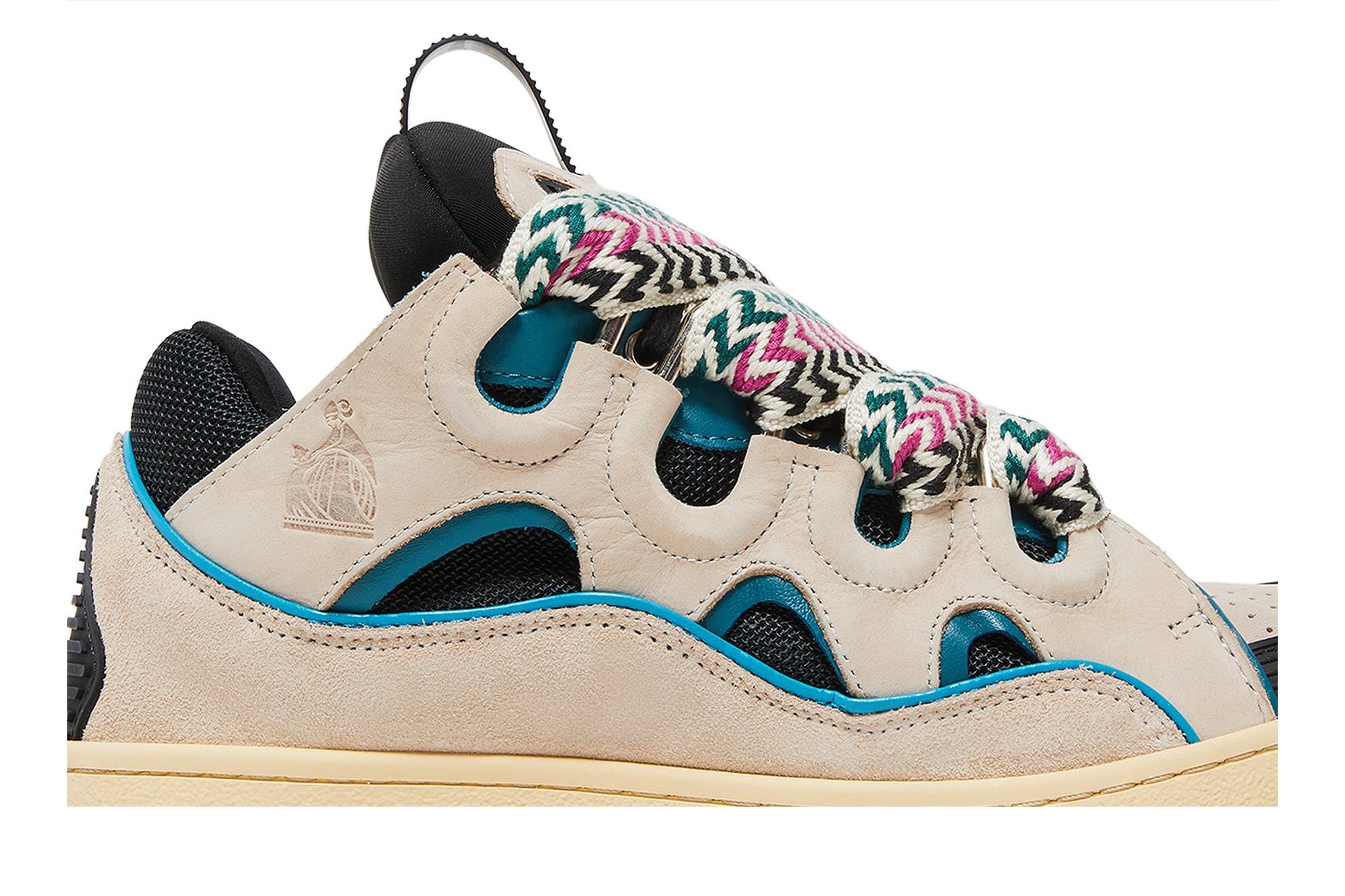 Lanvin Curb Sneaker 'Ecru Black' - 2