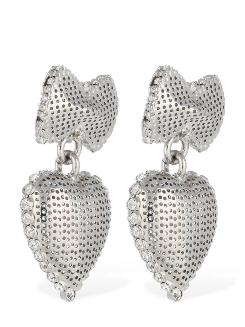 Bow Heart pendant earrings - 3
