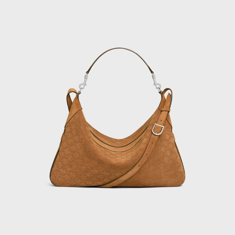 Large Strap Romy in SUEDE CALFSKIN WITH TRIOMPHE ALL OVER 3