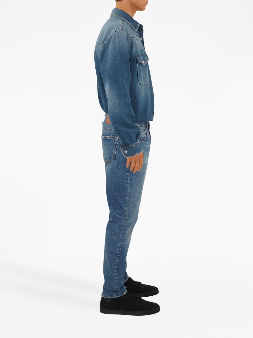 long-sleeve denim shirt - 3