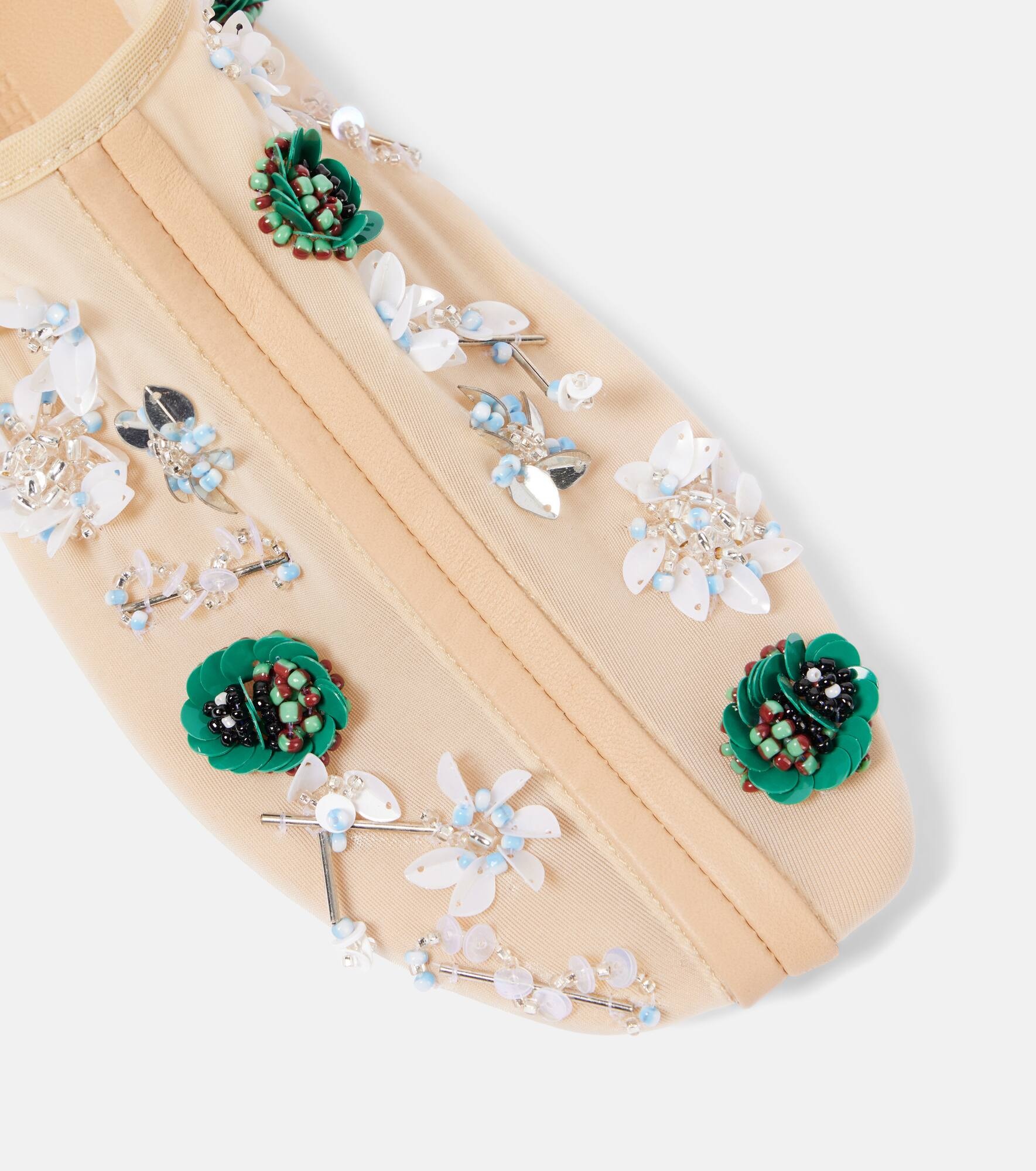 Embla embellished mesh ballet flats - 5