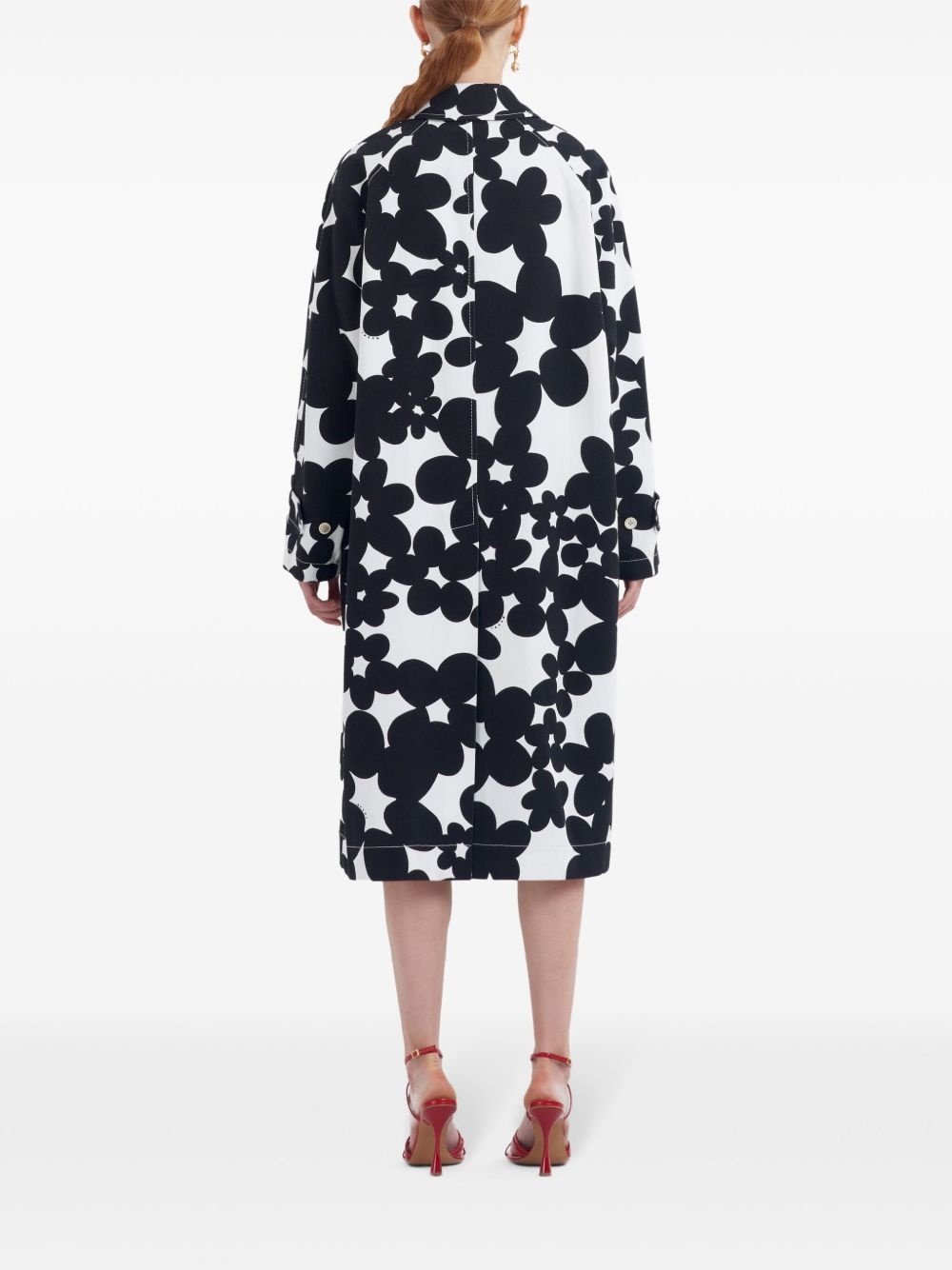 floral-print coat - 4