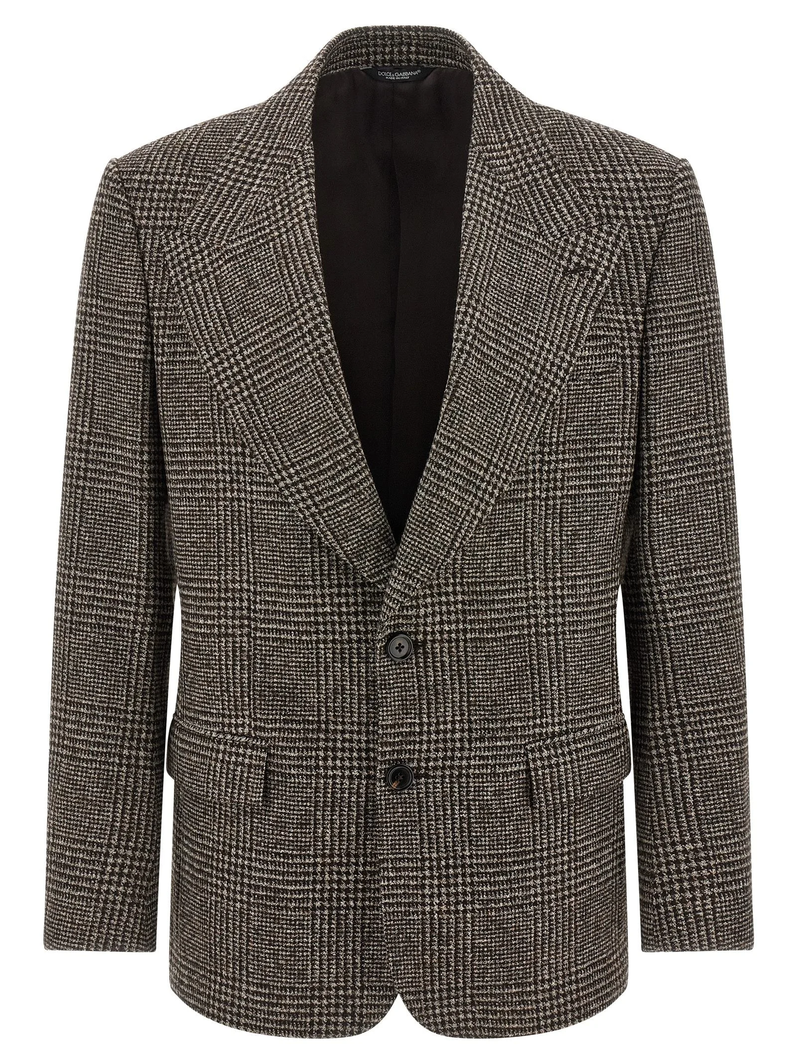 Dolce & Gabbana Men Prince Of Wales Wool Blazer - 1