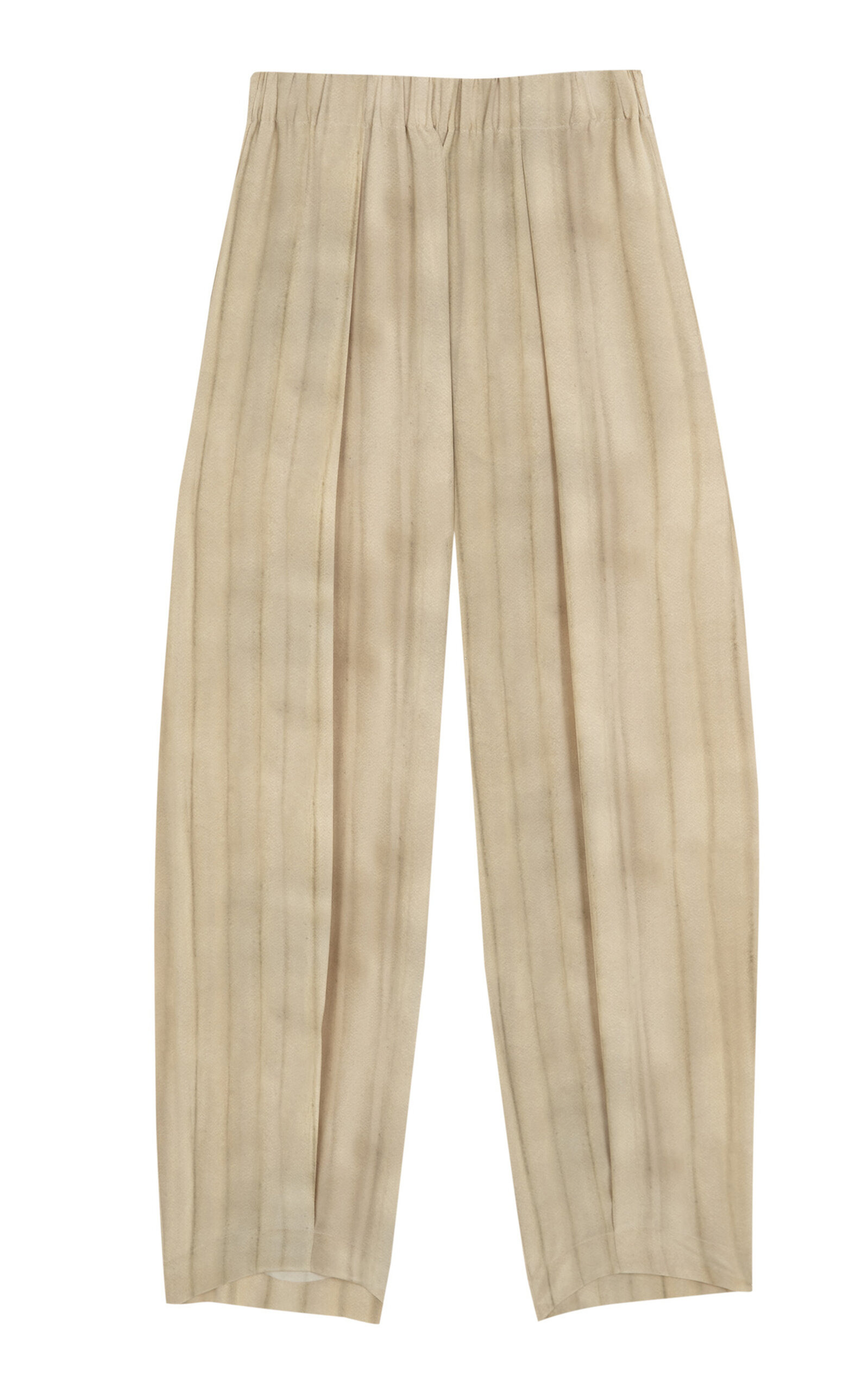 Fedra Striped Silk Wide-Leg Pants stripe - 1